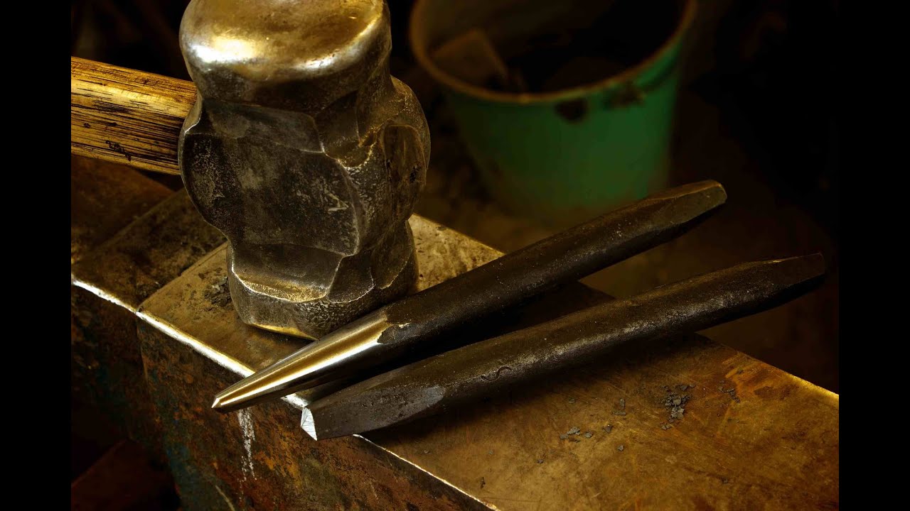 How to forge blacksmithing tools - The square and round punch.