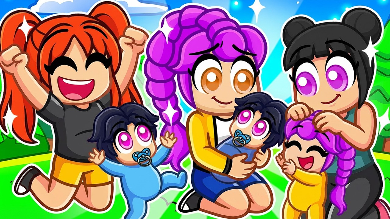 HUNTRIX are PREGNANT With Twins in Roblox! KPop Demon Hunters