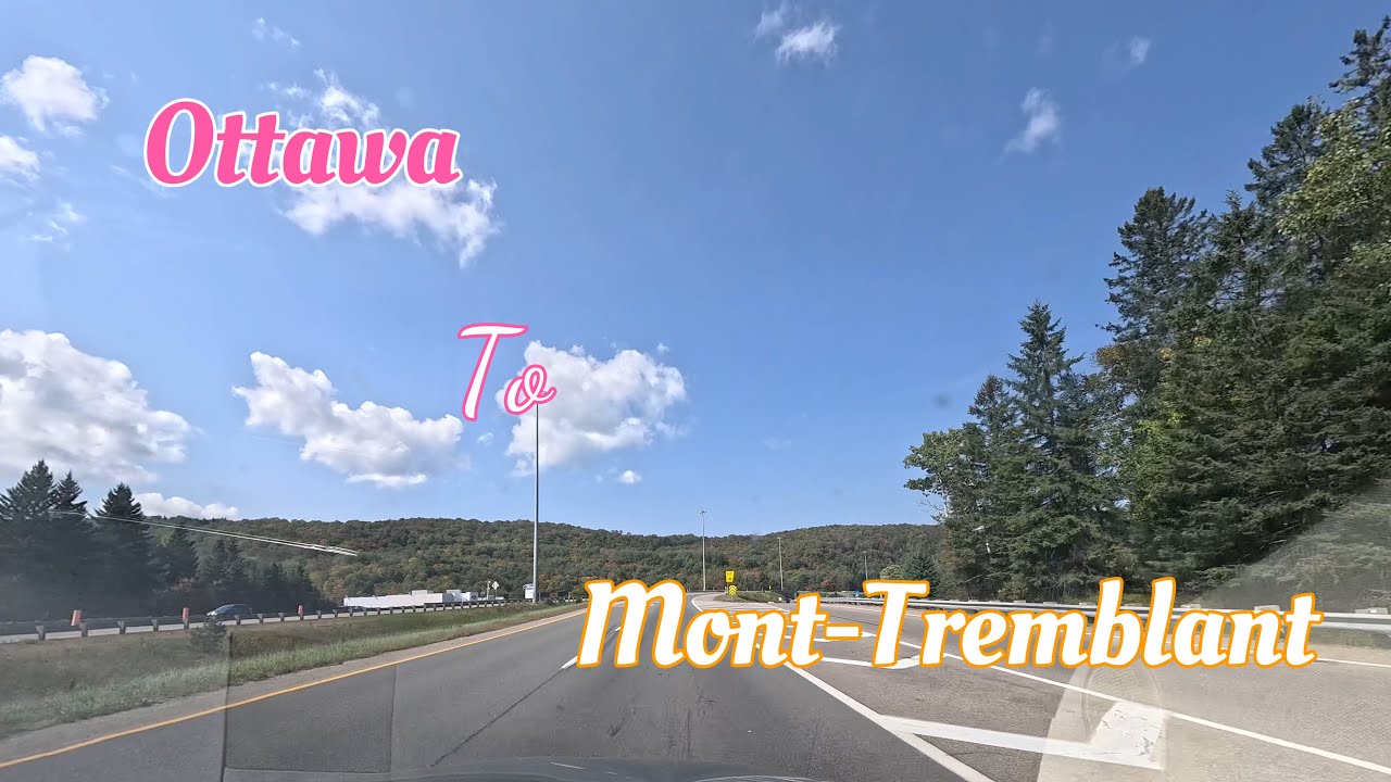 Поездка из Оттавы в Мон-Тремблан | Осеннее путешествие | 4K Canada Travel Vlog