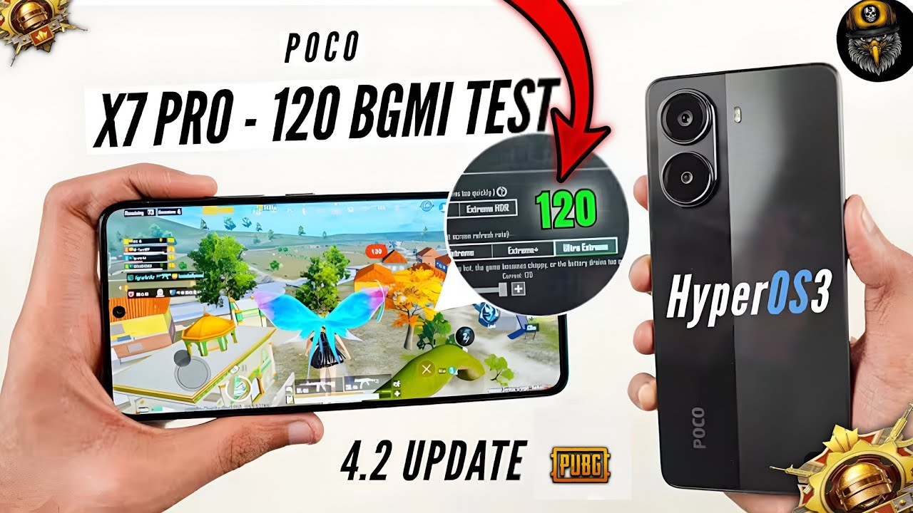 SMOOTH + 120 FPS 🤩 TEST IN POCO X7 PRO AFTER NEW UPDATE PUBG MOBILE 🤯