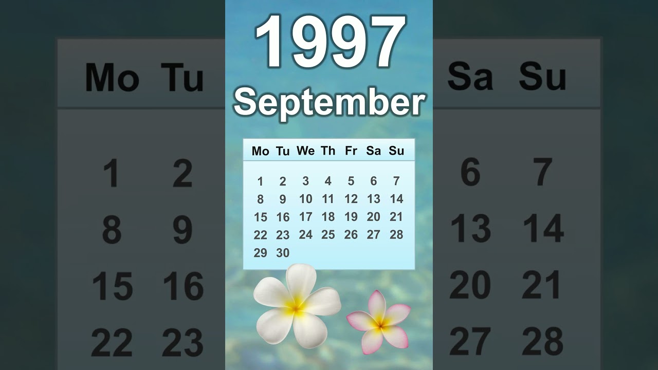 September 1997 Calendar