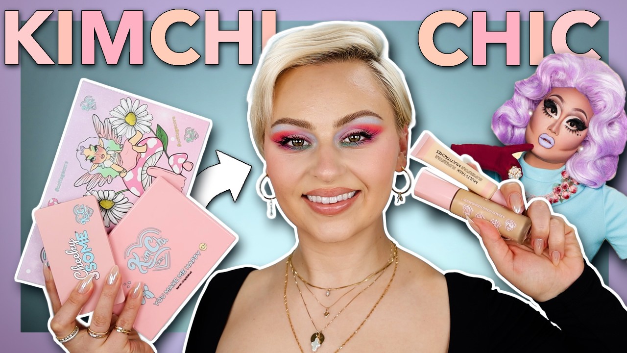 Trying a full face of KimChi Chic