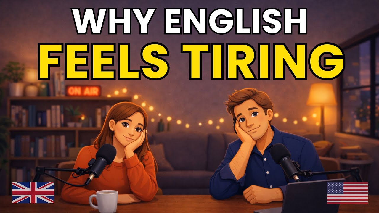 Why You Feel Tired After Speaking English | Calm English Podcast 