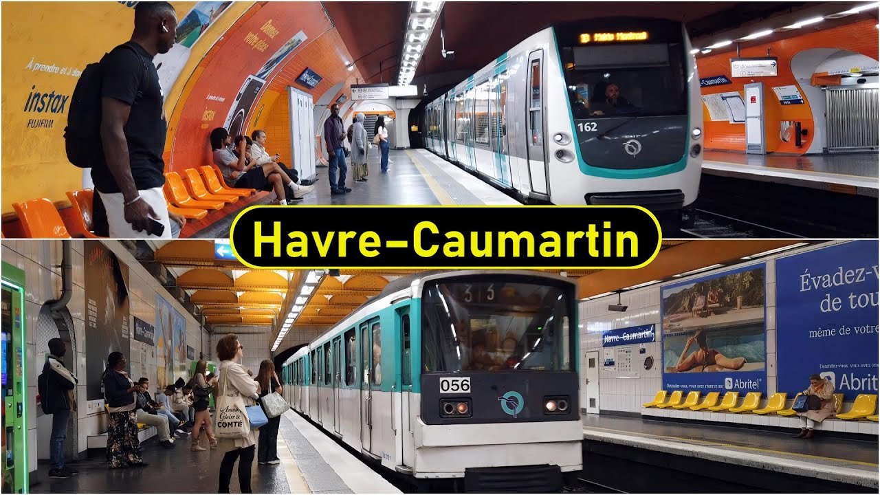 Metro Station Havre–Caumartin - Paris 🇫🇷 - Walkthrough 🚶