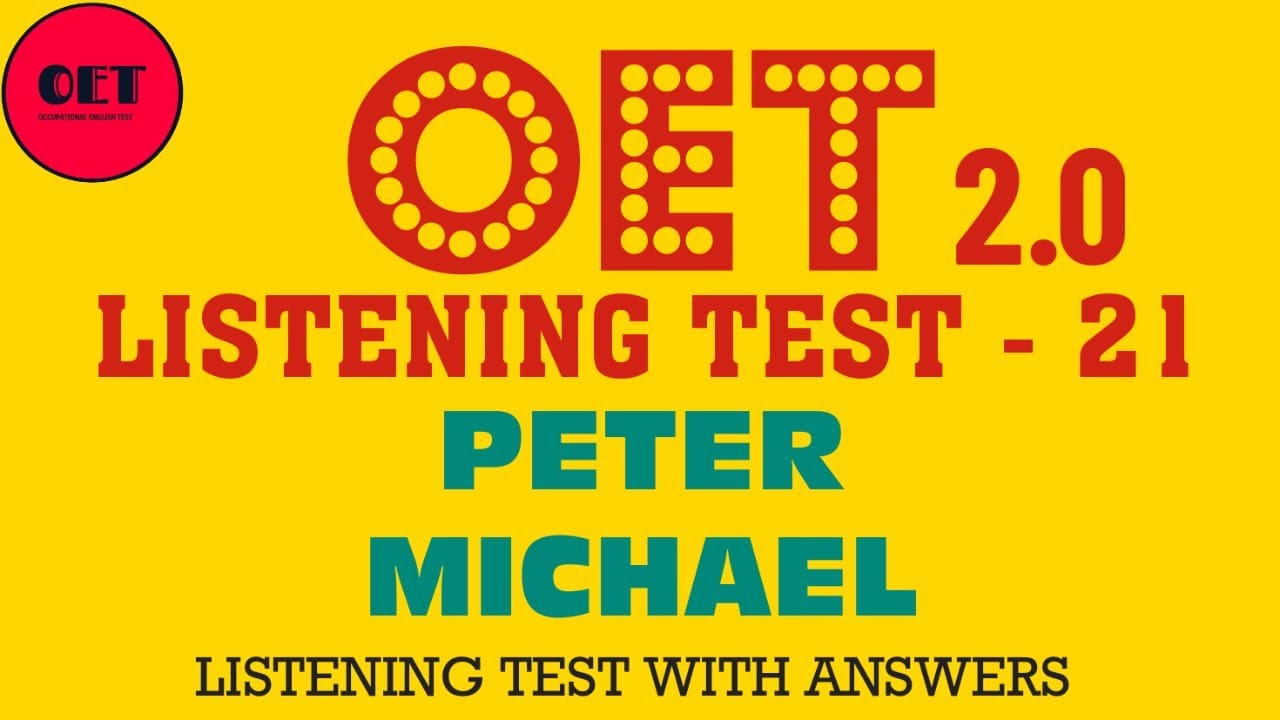 OET listening practice material: Peter & Michael