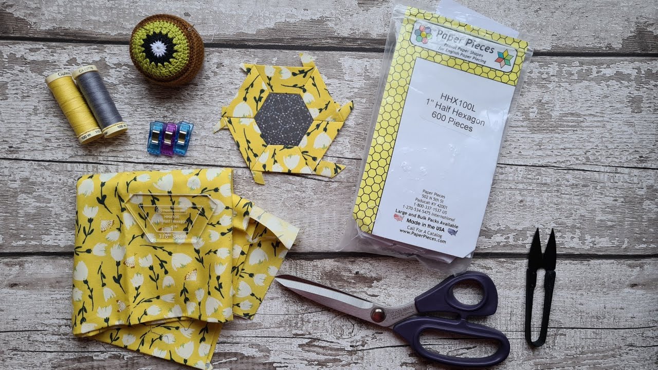 Intro to Paper Piecing with Half Hexagons