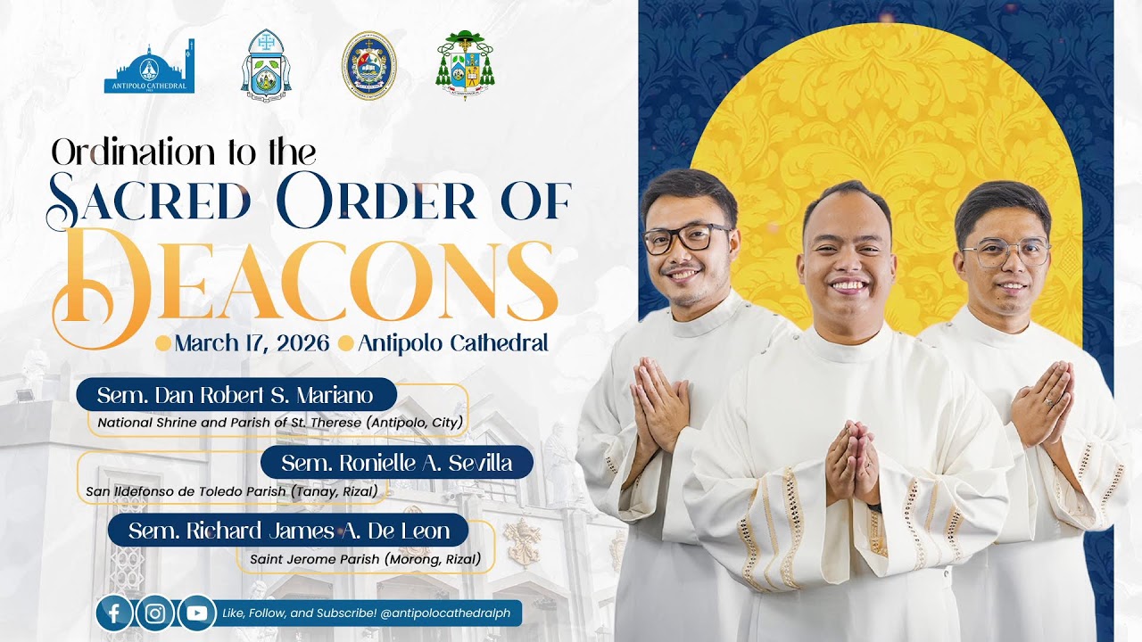 LIVE: Ordination to the Sacred Order of Deacons | March 17, 2026 | 3:00 PM