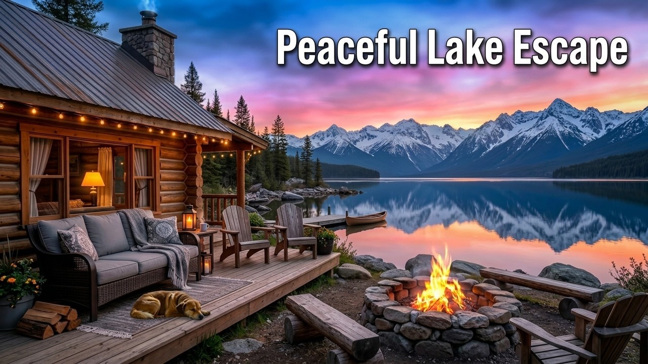 Lakeside Retreat | 🏔️ 8:00 Hours of Nature Sounds