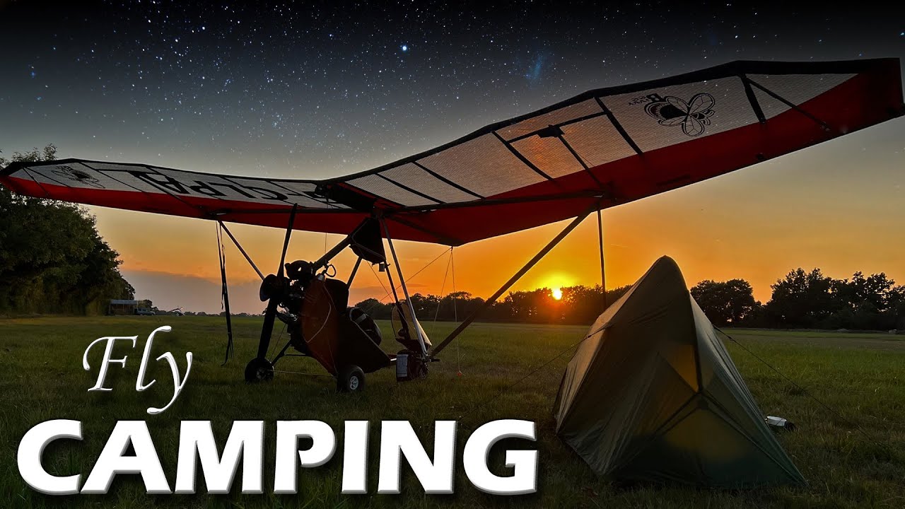 Epic Microlight Adventure: Ultralight Camping with Friends at Stoke Golding Airfield