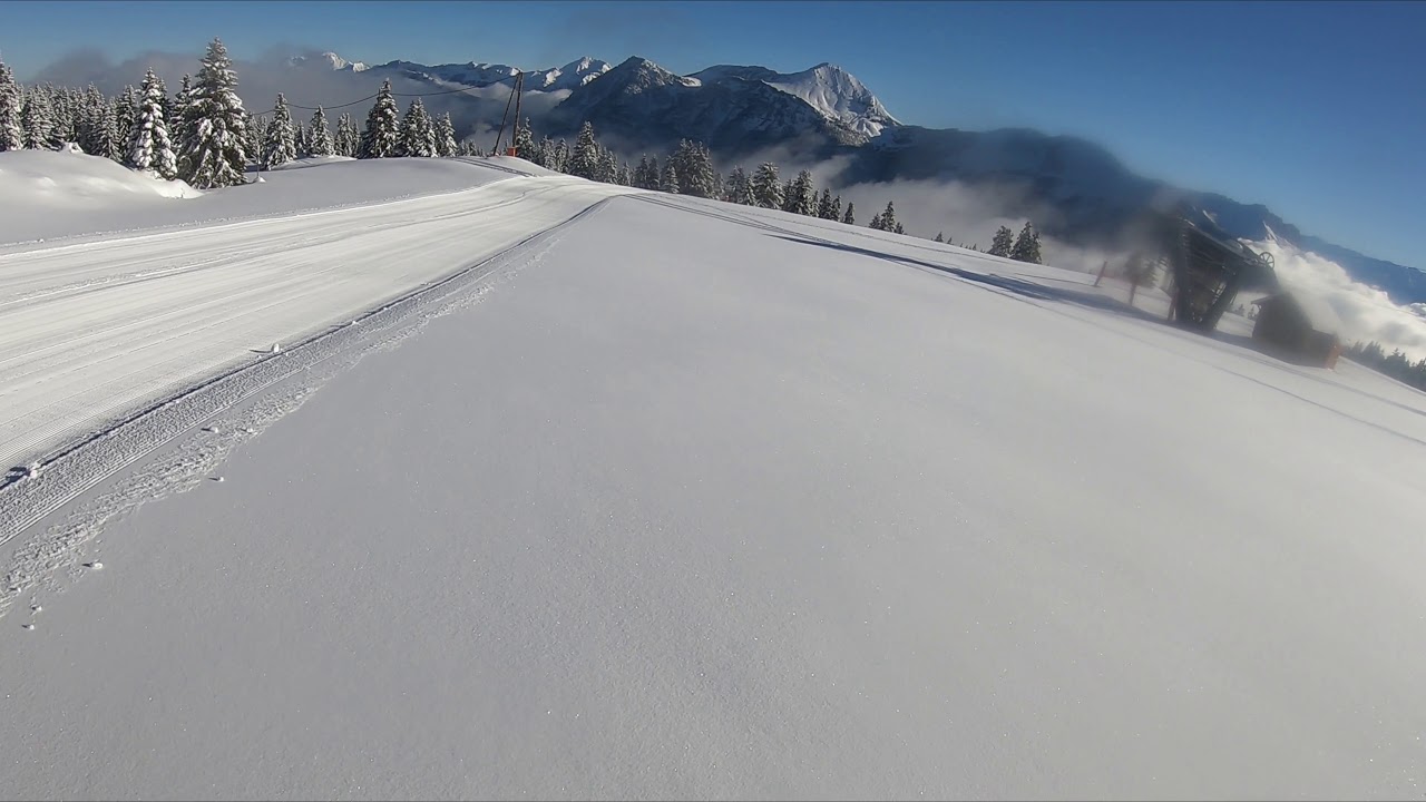 Début de saison à la Margériaz en Splitboard