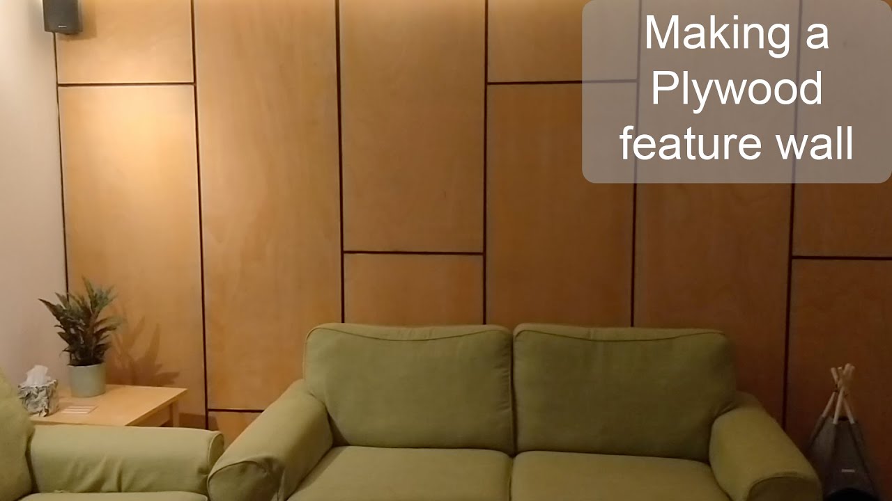 Scott Brown inspired Plywood feature wall