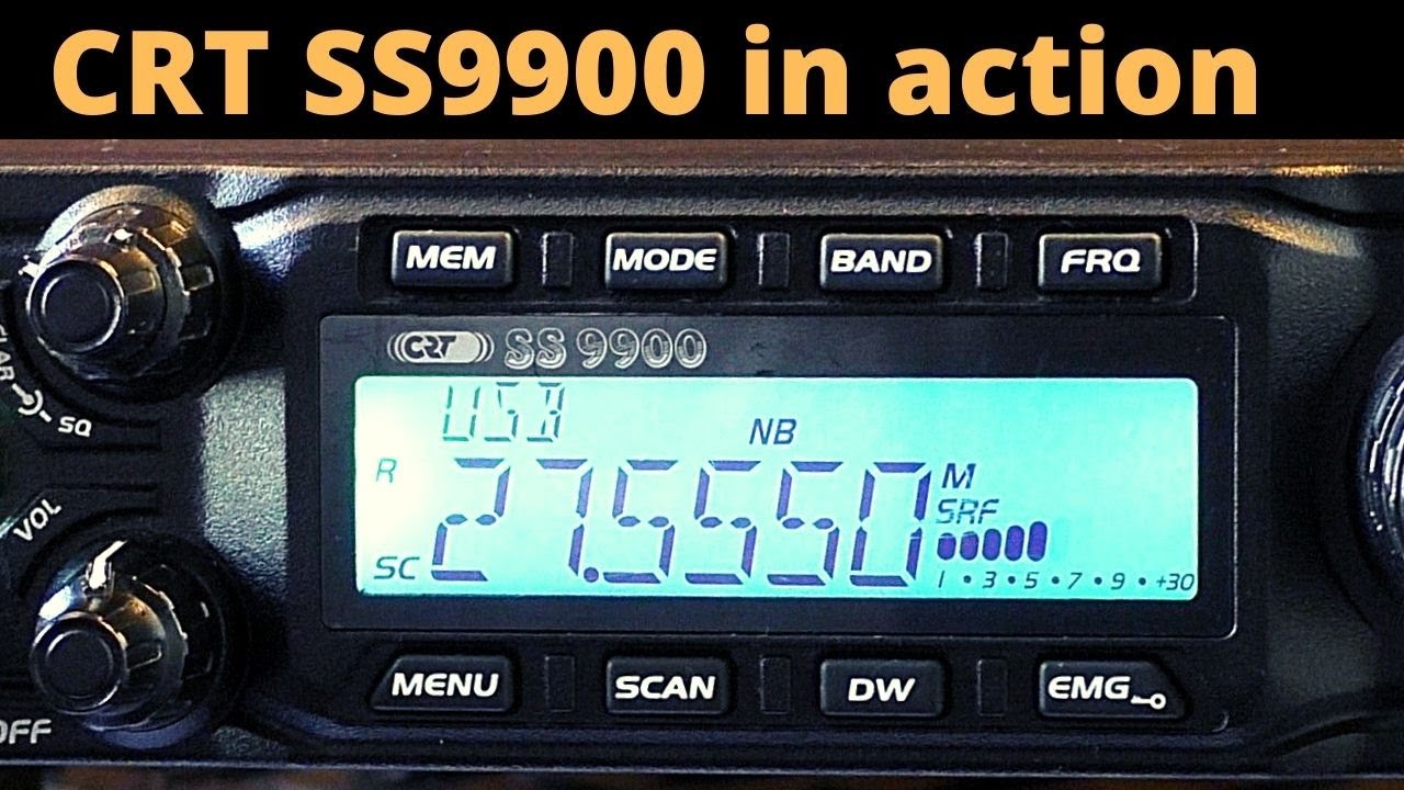 CRT SS9900 отвечает на CQ DX на 27.555 USB