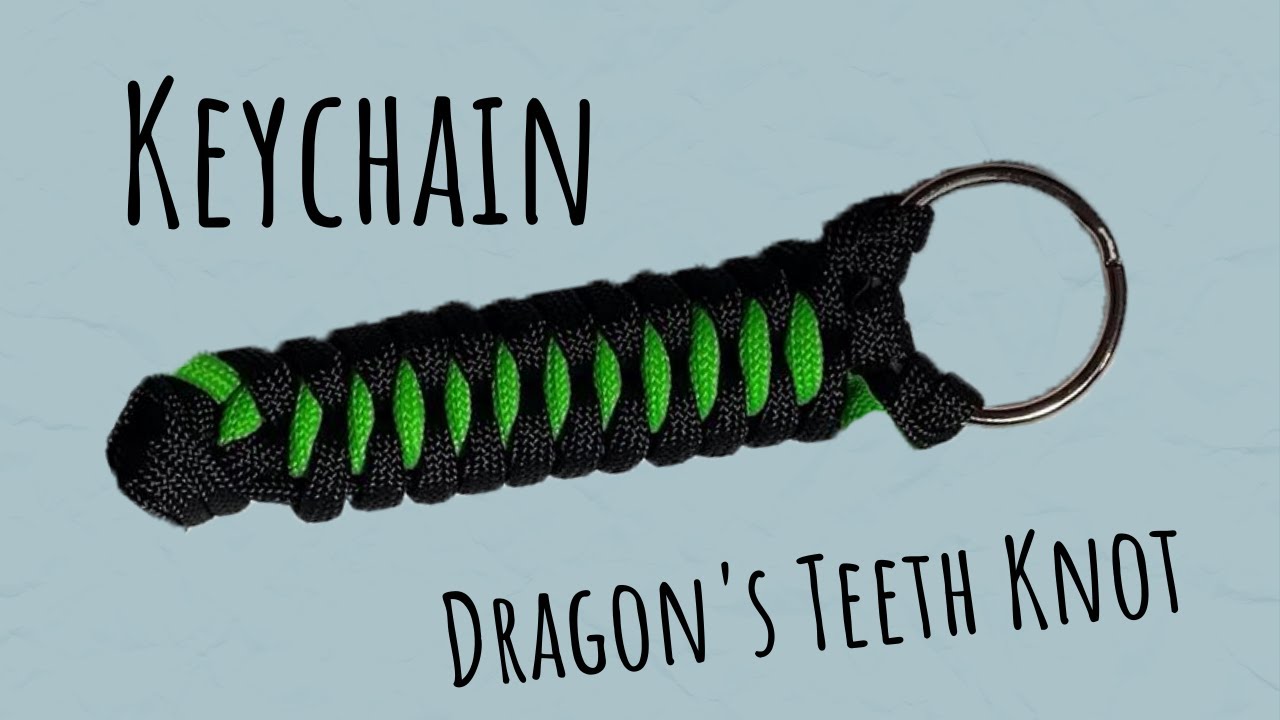 Dragons Teeth Paracord Keychain