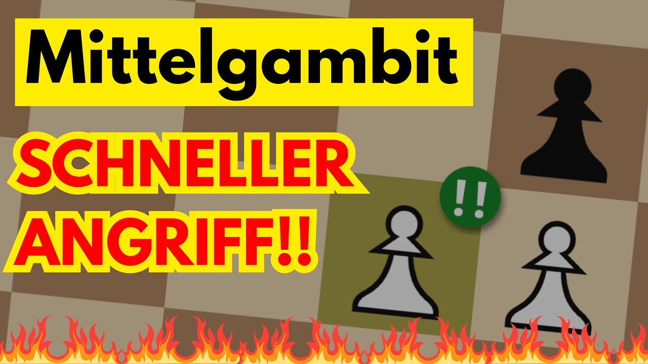 Die meist unterschätzte Angriffs-Eröffnung für Weiß: Mittelgambit (Center Game)