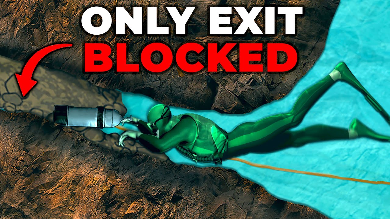 Водолазы протискиваются через туннель без воздуха | Трагедия дайверов в пещере Индиан-Спринг