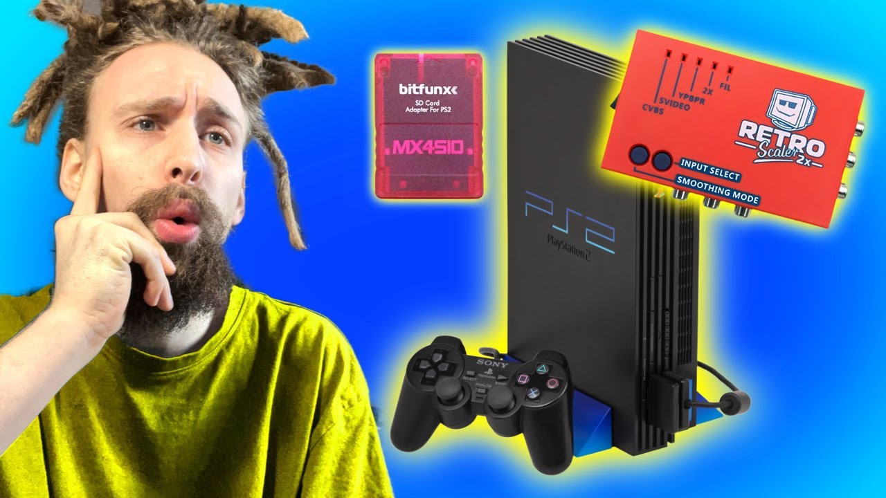 testujemy PS2 z upscalerem i MX4SIO