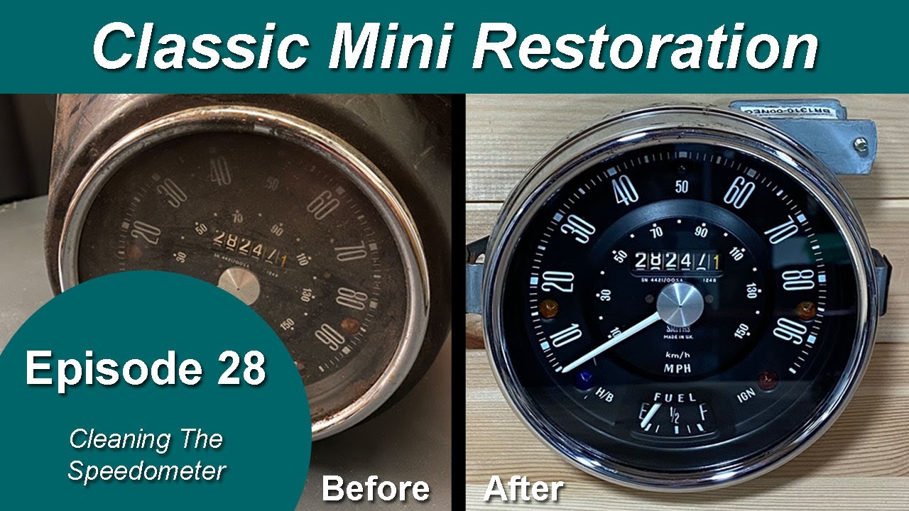 Classic Mini Restoration, эпизод 28 — Чистка спидометра (инструменты Smiths)