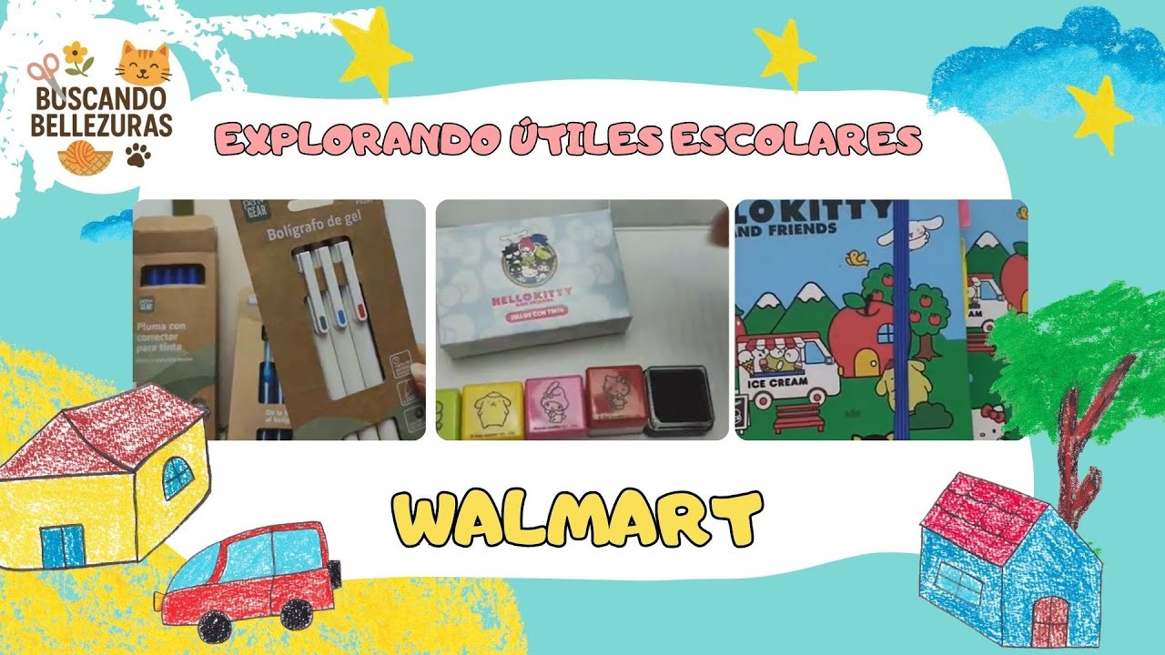 Explorando útiles escolares 🎒 Lo que sí vale la pena WALMART + DOLLARCITY | Buscando Bellezuras 🐱