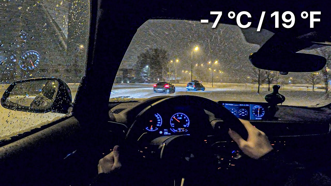 How Well Does BMW M2 Drive In Snow Storm? POV Drive