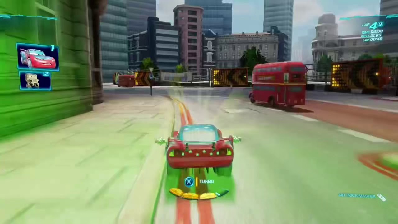 Cars 2 The Video Game | Daredevil Lightning - Buckingham Sprint | 9 laps