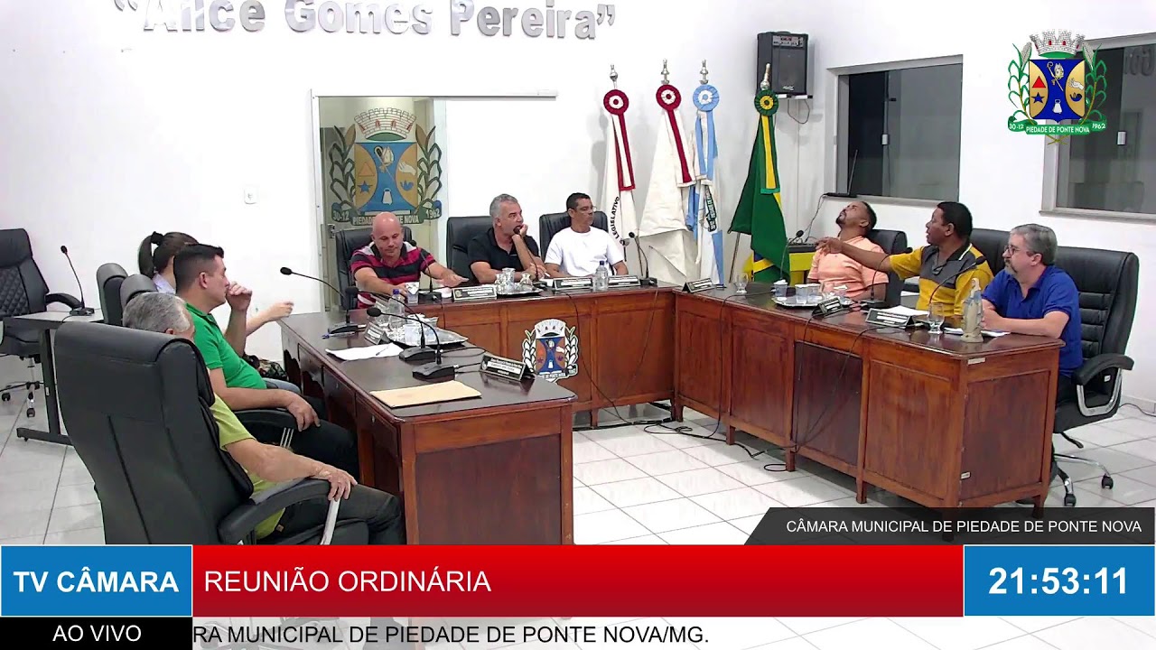 REUNIÃO ORDINÁRIA DA CÂMARA MUNICIPAL DE PIEDADE DE PONTE NOVA - 17/09/2025