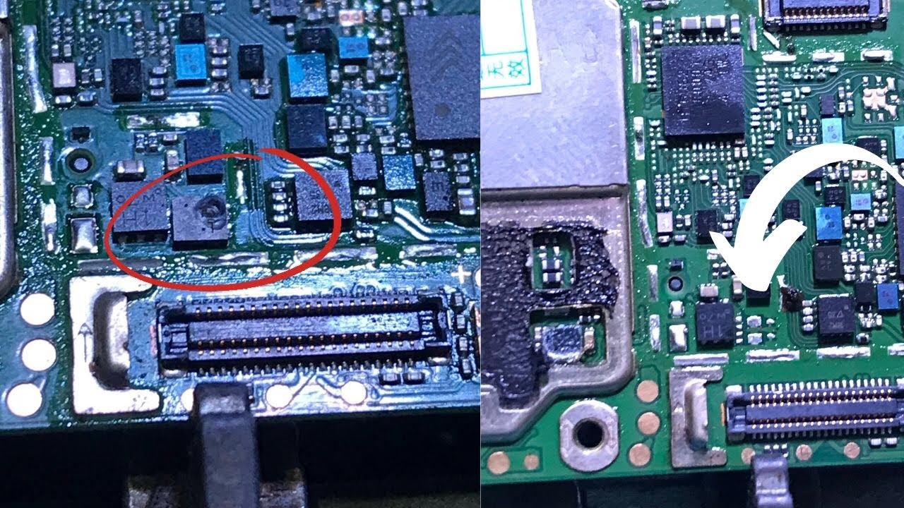 Huawei p10 lite Charging area full short Problem solution