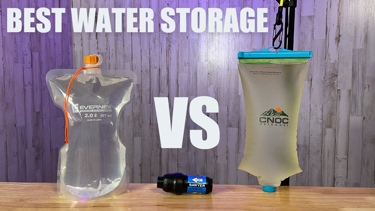 CNOC Vecto 2L vs EVERNEW 2L💠Best Clean Water Container for Sawyer Squeeze Gravity Setup