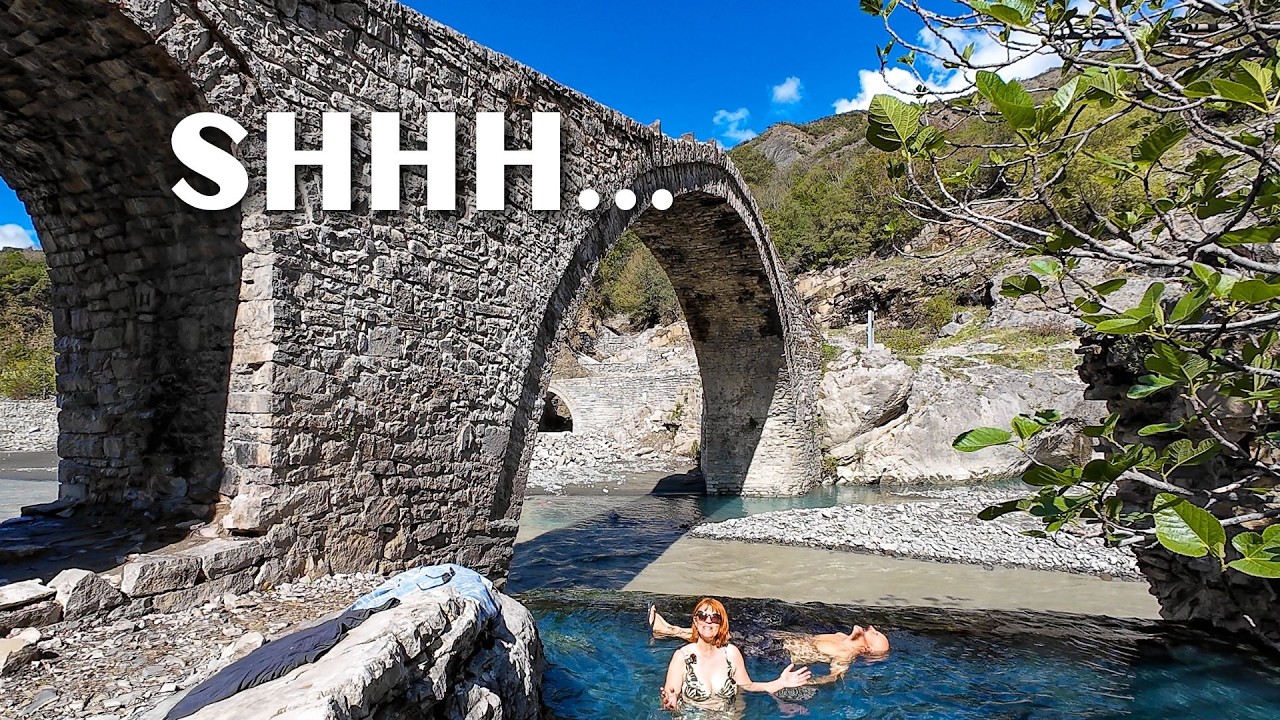 We found a SECRET hot springs | Permet Benjë Thermal Waters ALBANIA