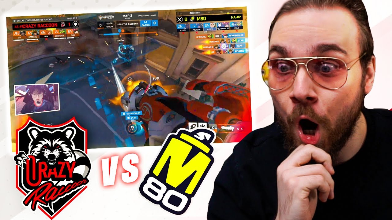 CRAZY RACCOON IS INSANE | CRAZY RACCOON VS M80 | OVERWATCH CHAMPIONS SERIES