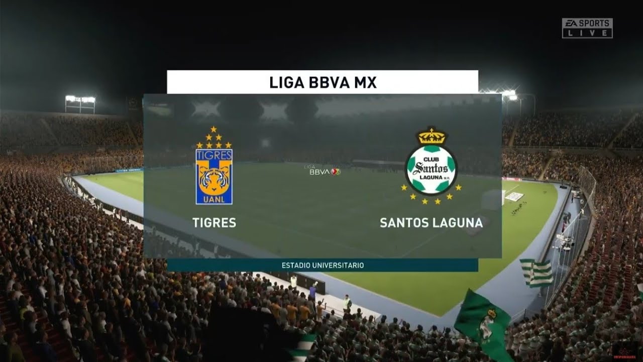 TIGRES VS SANTOS/ FIFA 20 PARTIDO SIMULADO/ (CPU VS CPU)