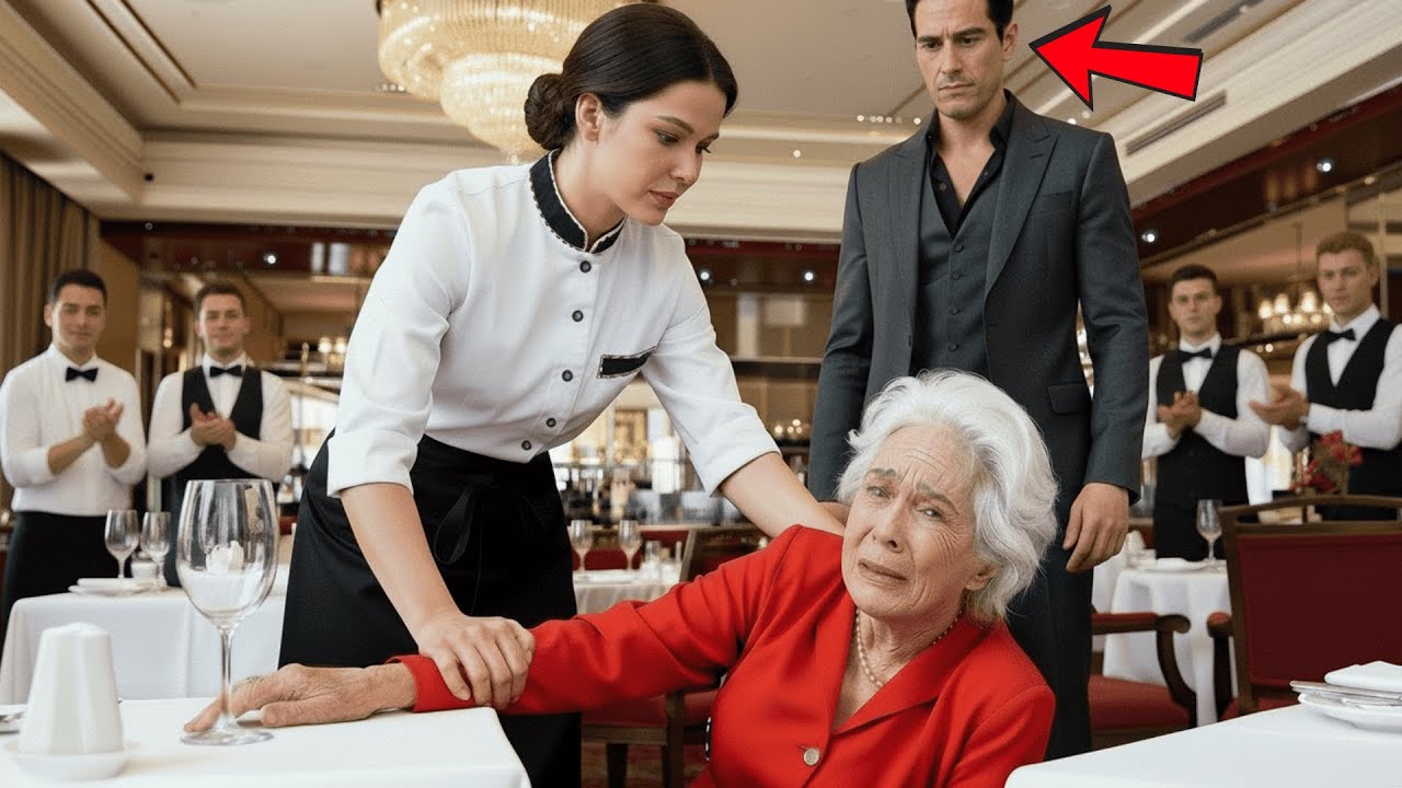 Tous Se Moquaient De La Serveuse Qui Aida Une Dame Âgée Tombée — C’Était La Mère Du CEO Milliardaire