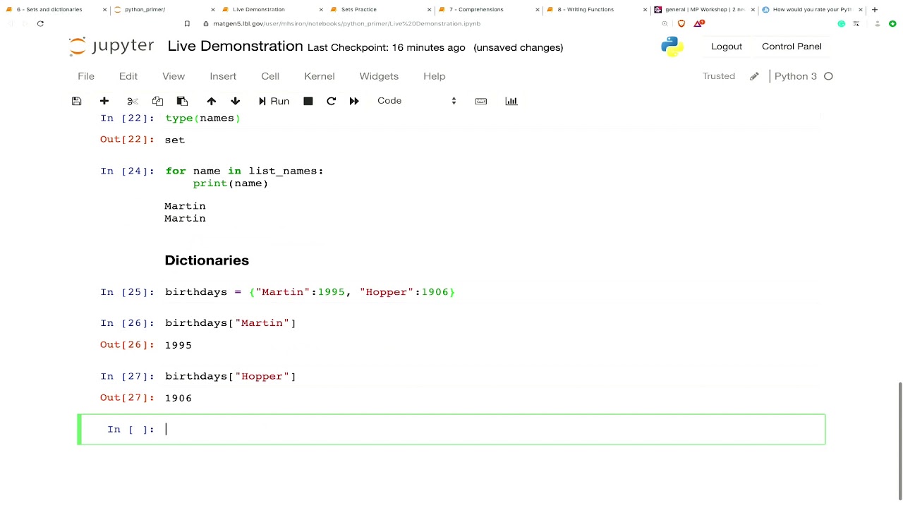 2019 MP Workshop - Python Primer (part 2)