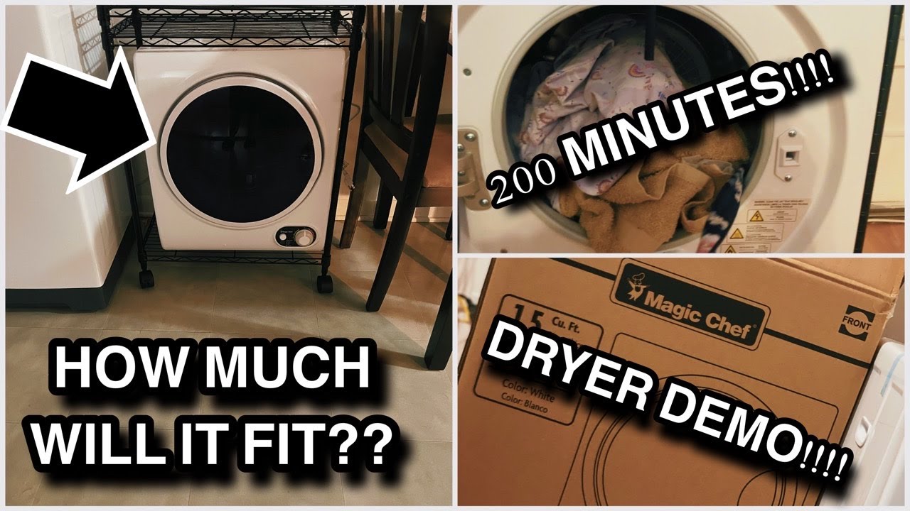 MAGIC CHEF 1.5 DRYER DEMO!!!!