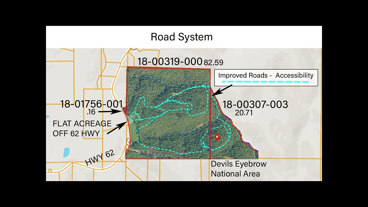 Land For Sale:  Roads with Overviews at US-62 Highway Garfield, AR 72732