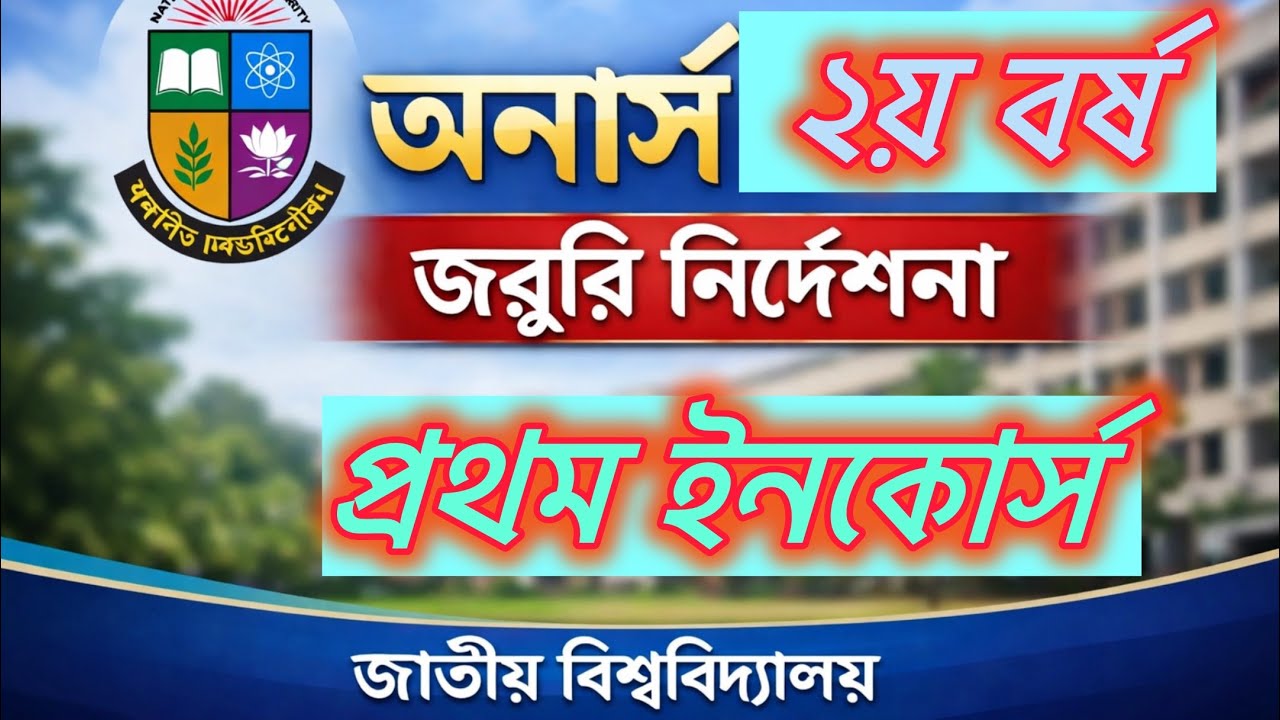 Breaking News: When is the Honors 2nd Year In-Course Exam? See the official notice