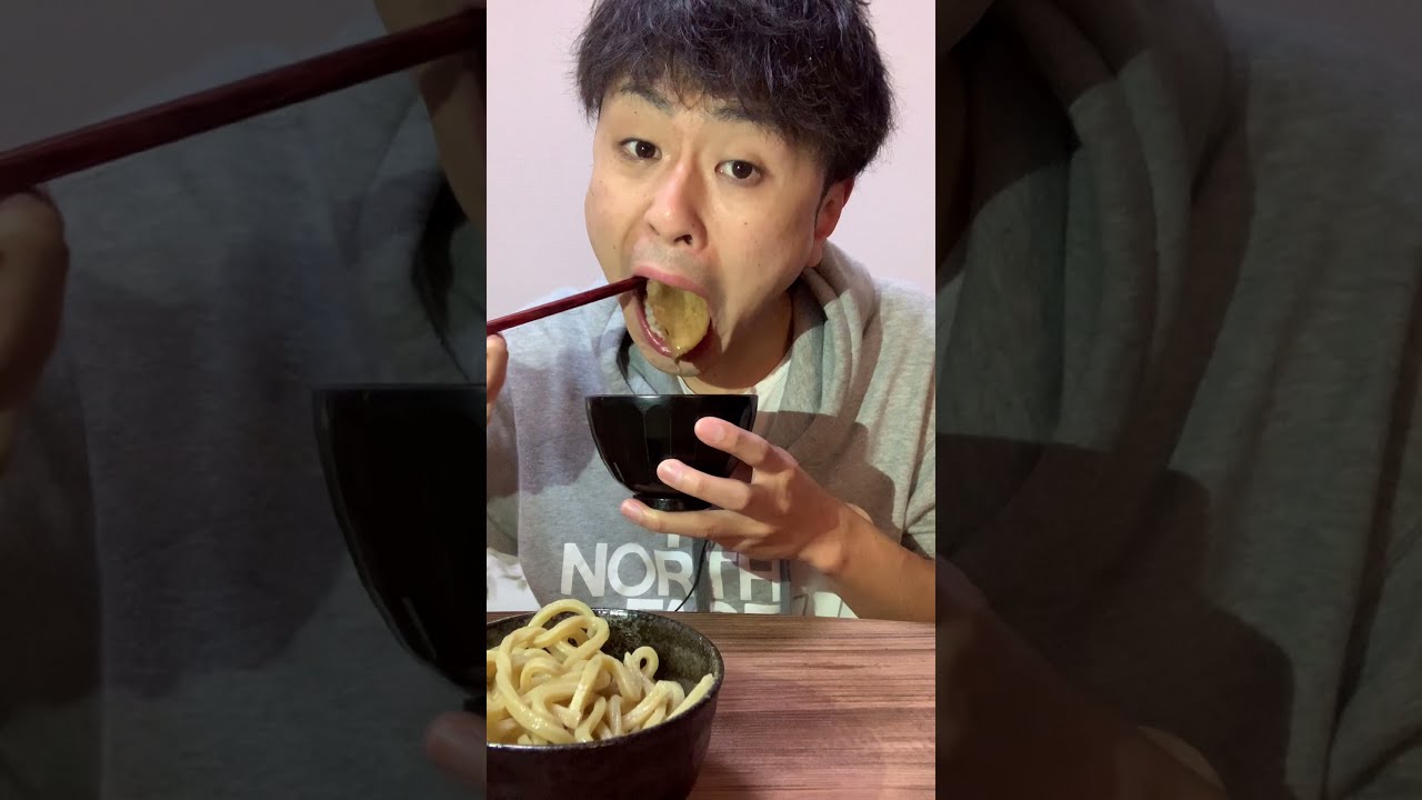 Japanese 28-year-old office worker's dinner【tsukemen】#Shorts