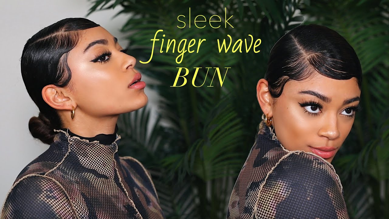 Sleek Finger Wave Bun | jasmeannnn