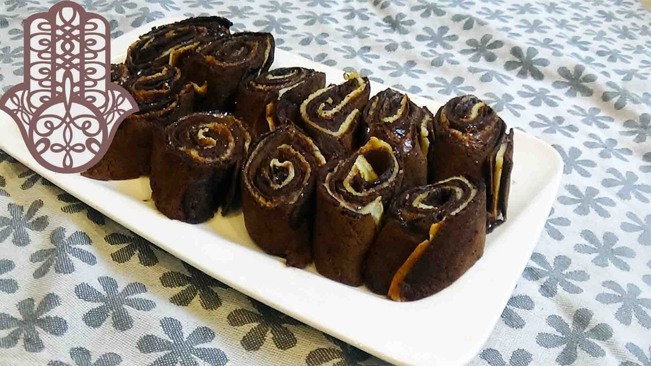 Crêpes roulées au chocolat