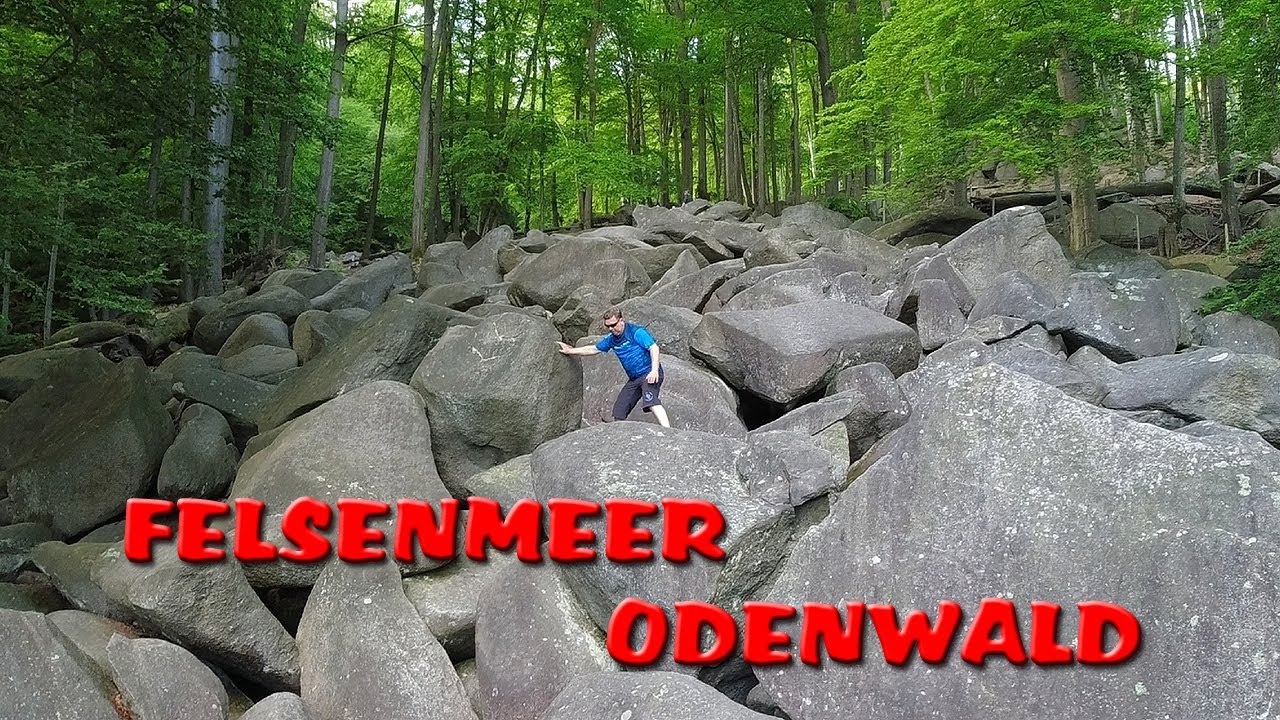 Felsenmeer Odenwald - skaliste morze w Lautertal, Niemcy