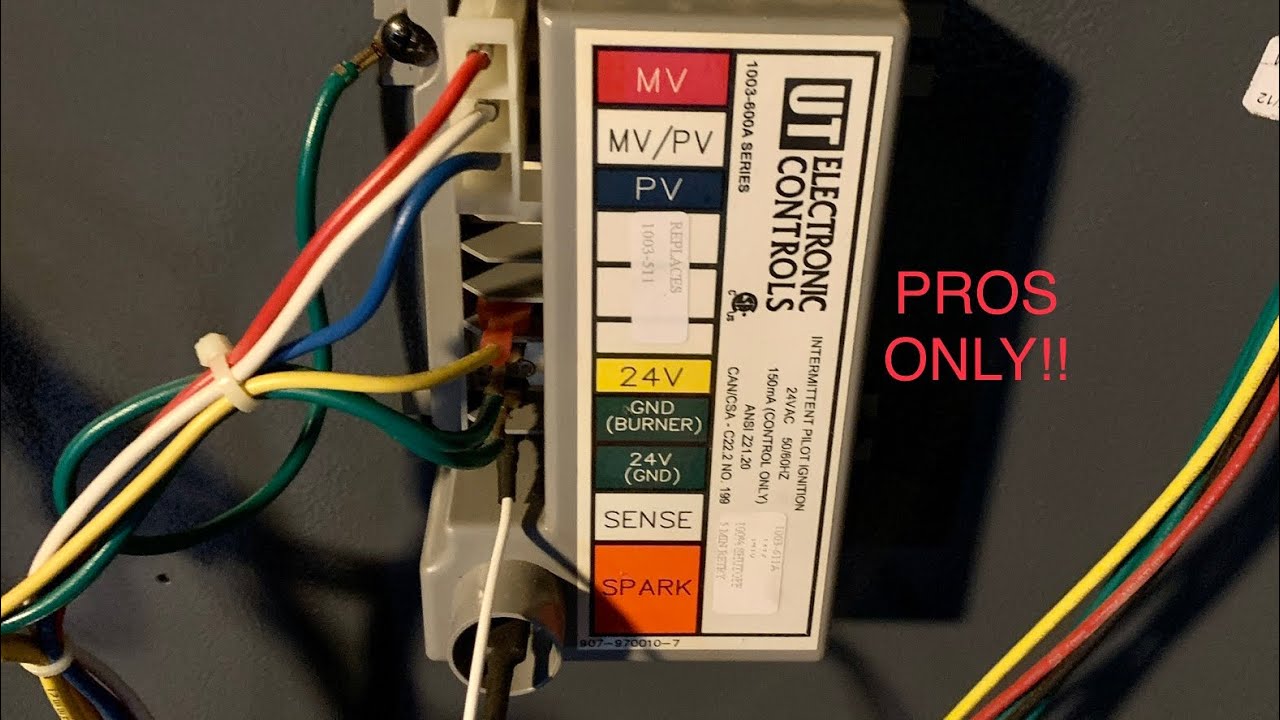 HOW TO REPLACE IGNITION CONTROL MODULE  AND PILOT ASSEMBLY ON GAS FIRED BOILER