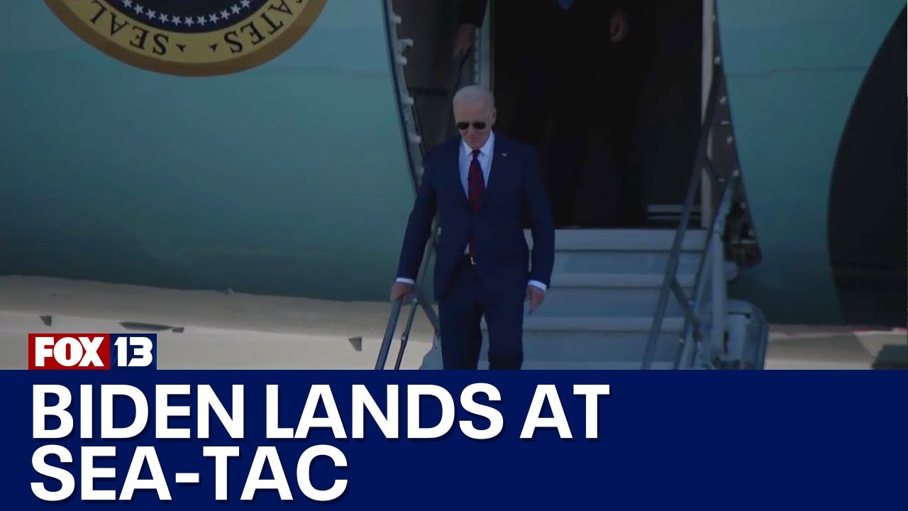 FULL LIVE: President Biden arrives at Sea-Tac Airport