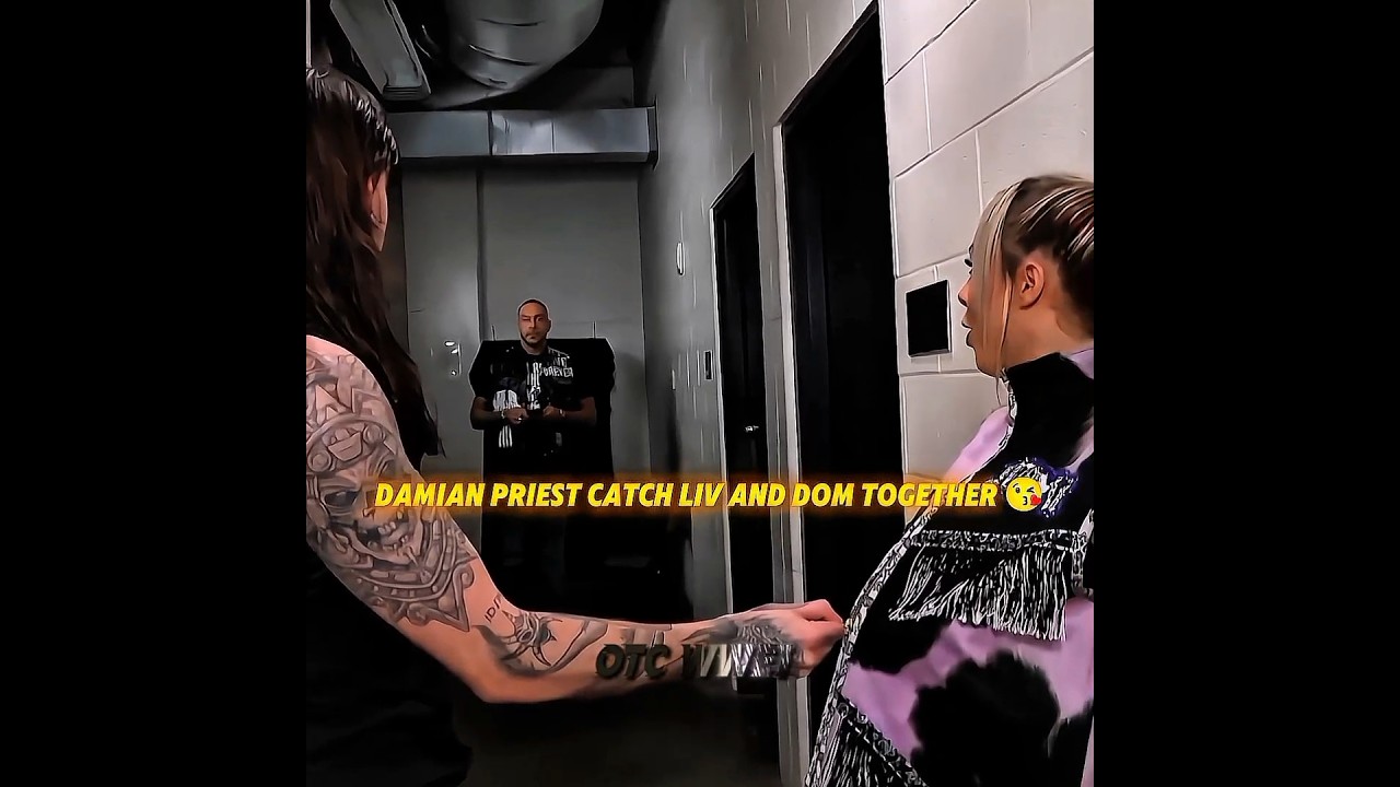 Dominik Flirting With Liv Morgan 😲😁 Backstage 🫣 Edit #dominik #liv #flirting #shorte