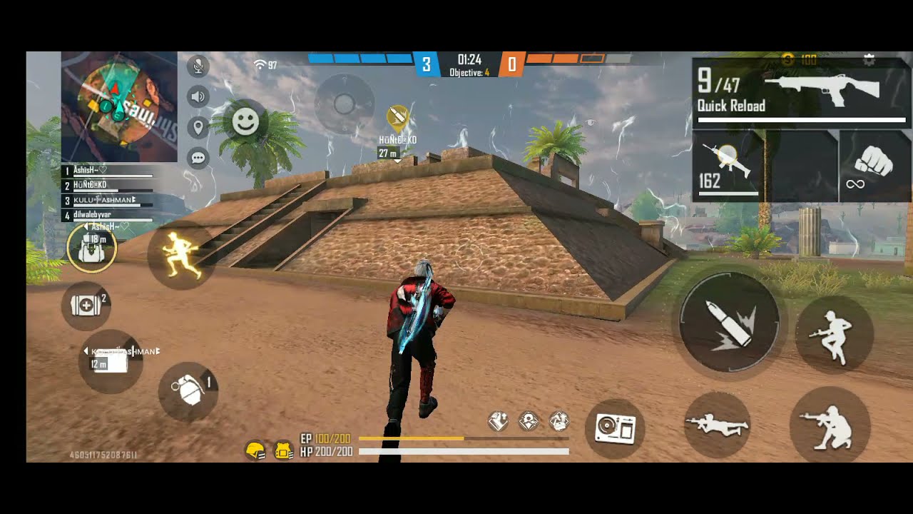 No kill but Abhilash buy gun skin's gun |Garena Free Fire.   @helpinggamer  @BilashGaming   |