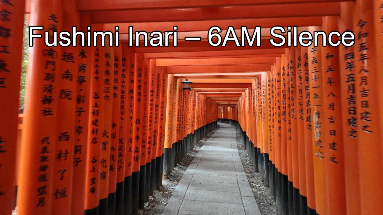 Fushimi Inari at 6AM | Kyoto Without the Crowds (4K Natural Sounds)