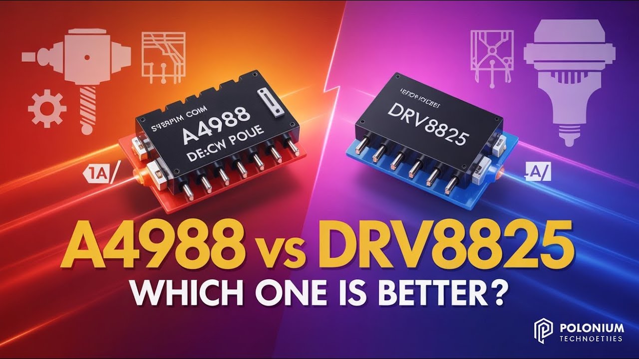 A4988 vs DRV8825 | Stepper Motor Driver Comparison for Arduino, CNC, and 3D Printers