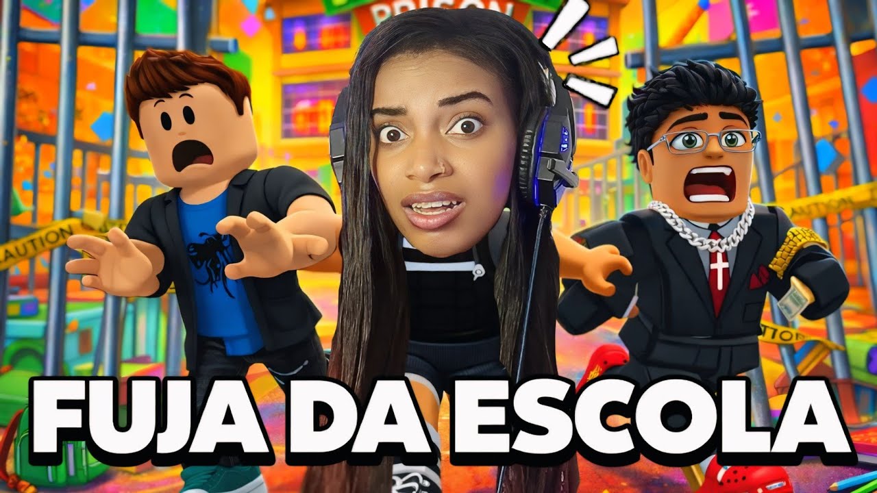 FUJA DA PRISÃO DA ESCOLA | ROBLOX 