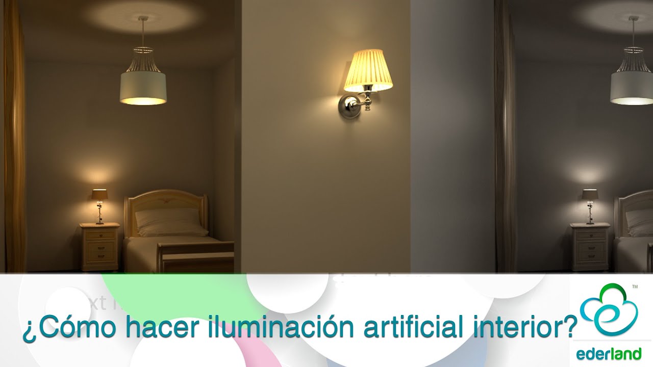 ¿Cómo hacer iluminación artificial interior?