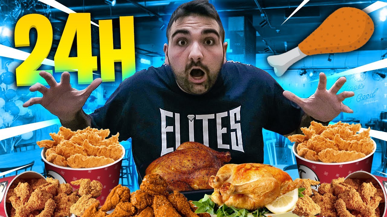 🍗 MANGIO PER 24 H SOLO POLLO 🍗