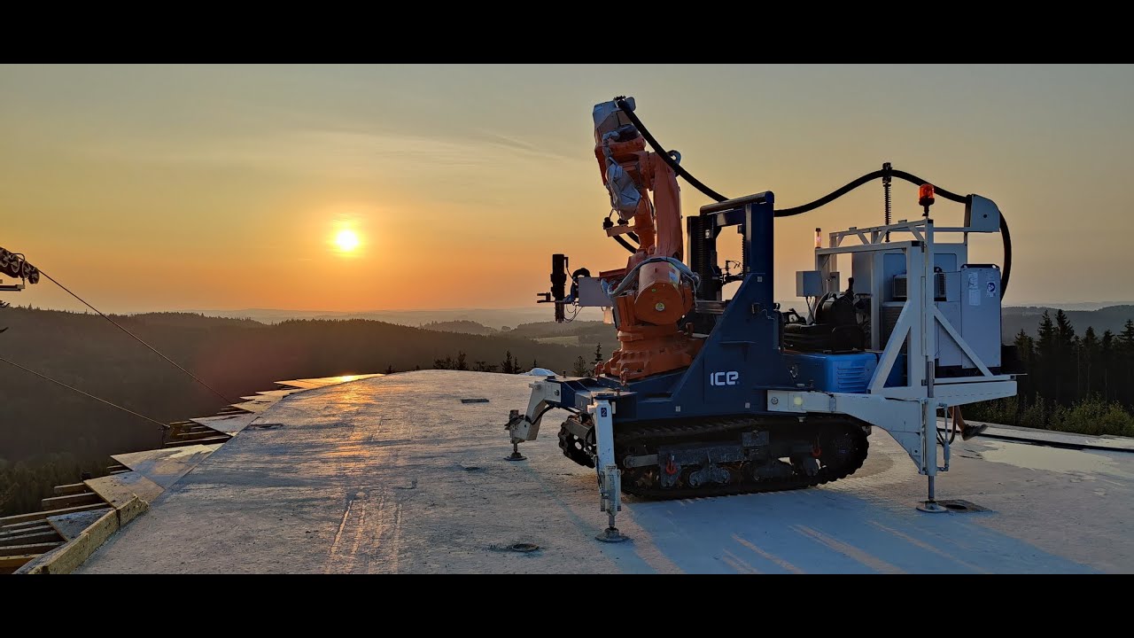 The world's first 3D concrete printed cable car station by Coral