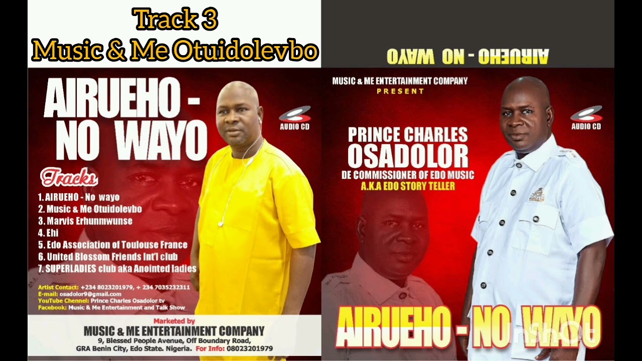 Prince Charles Osadolor Latest Edo music title Otuidolevbo Dec 2025